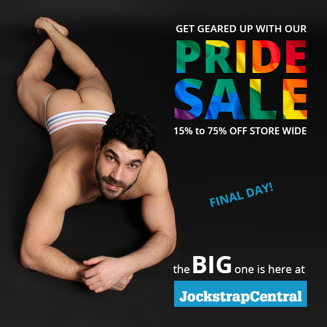 Final Day: Jockstrap Central Pride Sale - 15% to 75% off everything - Jockstrap  Central