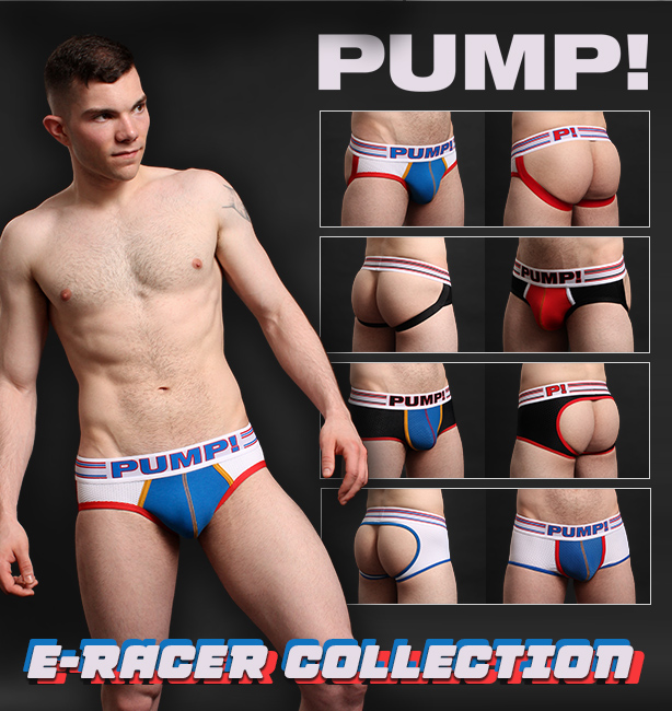 PUMP! E-Racer Collection - jockstraps and backless trunks