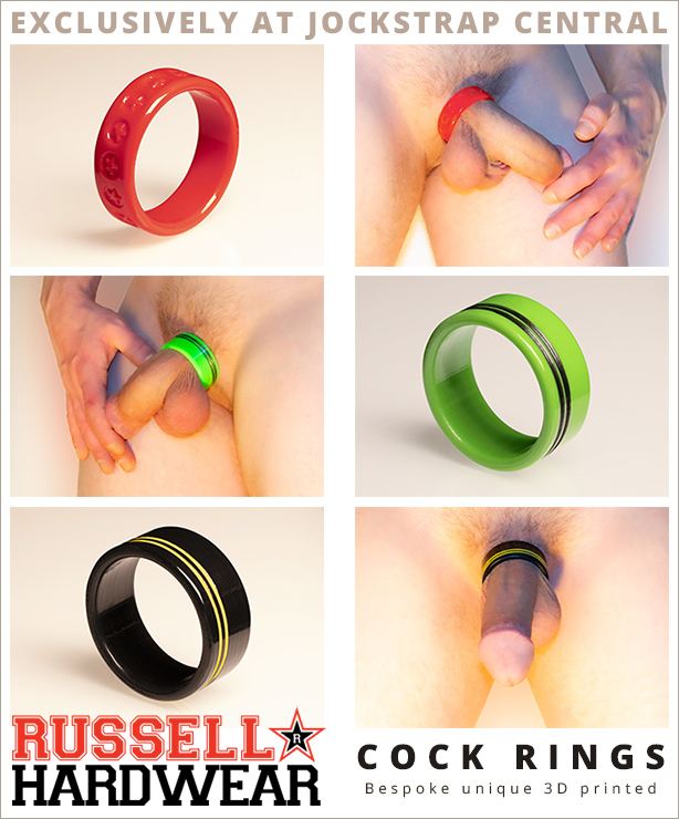 Russell Hardware Cock Rings Exclusively at Jockstrap Central