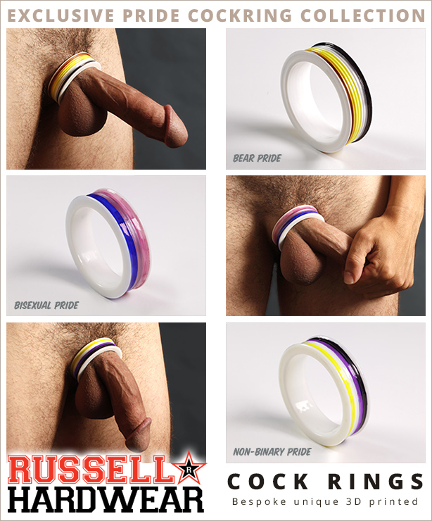 Russell Hardware Cock Rings - Pride Collection
