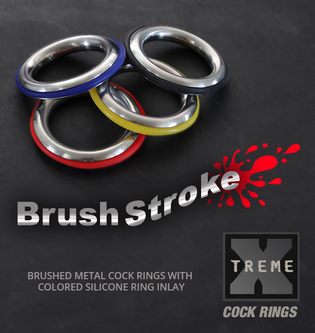 Xtreme Brush Stroke Cock Ring Collection