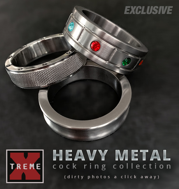 Xtreme Heavy Metal Cock Ring Collection